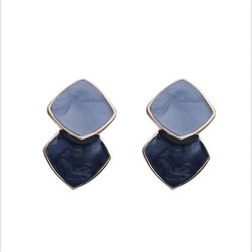 Creative Geometry Irregular Stud Earrings Female Charm Resin Jewelry Earrings Fashion Jewelry