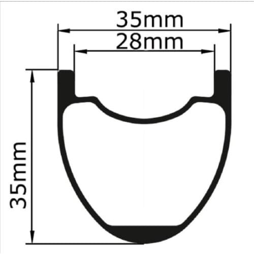 29er MTB carbon rim,hookless tubeless compatible 29"mtb bike rim xc riding 35mm wide ultralight Mountain Bike hookless rim 27.5