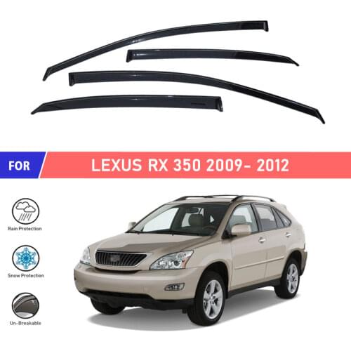 Window deflectors for Lexus RX 350 2009- car window deflector wind guard vent sun rain visor cover car styling