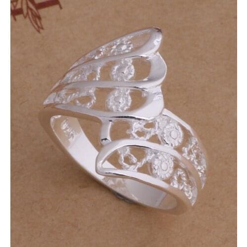 Wholesale High quality silver plated Fashion jewelry rings WR-037