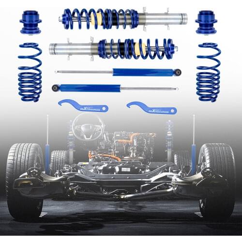 Coilover Suspension for Audi VW Golf MK4 for Seat Leon Skoda 1.8T 1.9TDi 2.3V5 Shock Absorber Blue