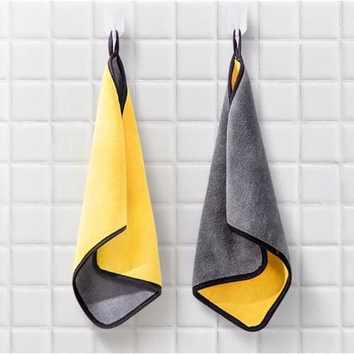 850GSM Car Wash Towel Plush Microfiber Cleaning Cloth Polishing Detailing Drying Cloth Hemming Car Care Cloth Accessories