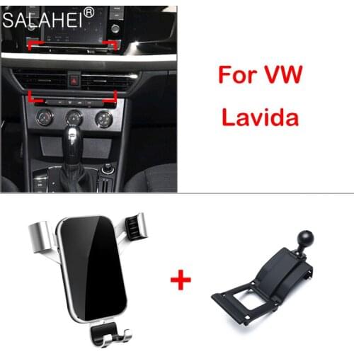 Luxury Car Mobile Phone Holder For VW Volkswagen Lavida Auto Air Vent Mount Adjustable Phone Cradle Smartphone Stand Accessories