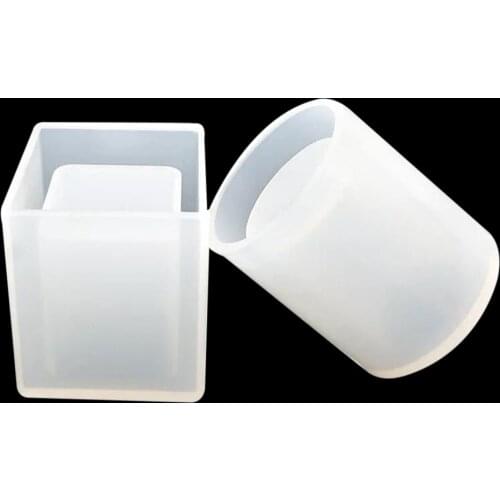 DIY Silicone Mold Dried Flower Resin Decorative Craft DesignerStorage Pen Holder Mould Epoxy Resin concrete Molds Candle mold