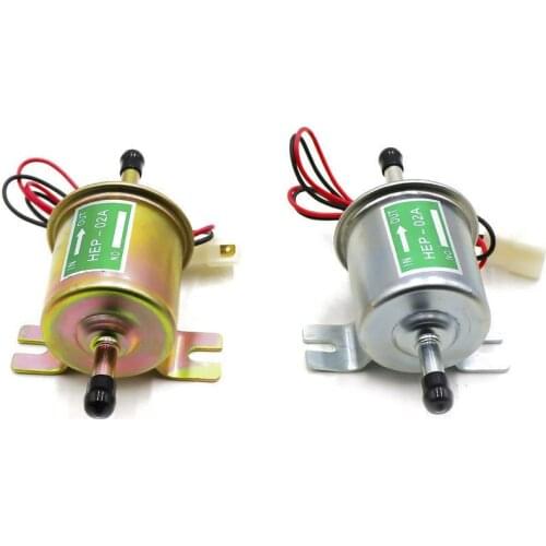Brand New 12V Electric Fuel Pump Low Pressure Bolt Fixing Wire Diesel Petrol HEP-02A For Car Carburetor Motorcycle ATV