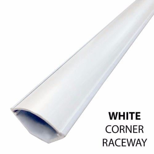 Medium Corner Duct Surface Cable Cord Wire Raceway (1150 Series) - 8 Feet