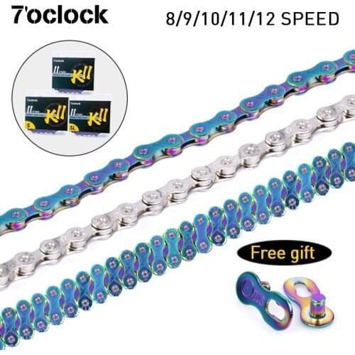 Bike Chain 10 Speed Plating High End Steel Anti-Rust VTT MTB Mountain Road Bike Silver Bicycle Chain Components
