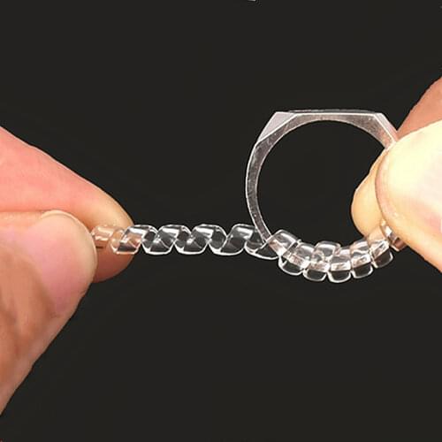 Jewelry Tools & Equipments 2pcs/set Spiral Based Ring Size Adjuster Guard Tightener Reducer Resizing Tool ring guard
