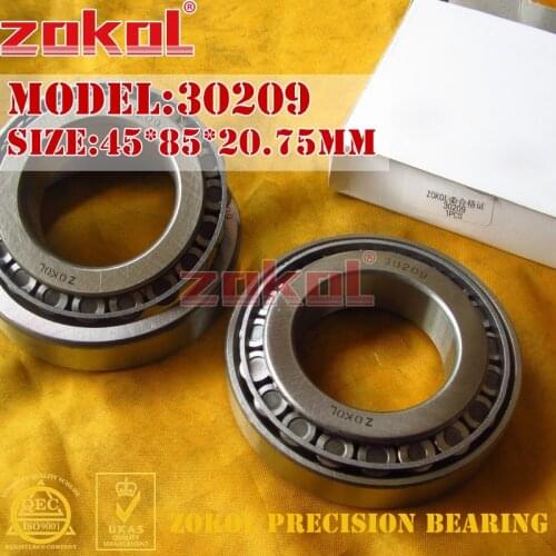 ZOKOL bearing 30209 7209E Tapered Roller Bearing 45*85*20.75mm