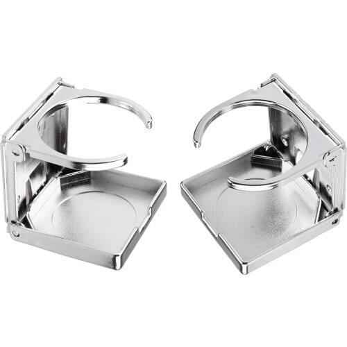 2Pcs Plastic Folding Beverage Drink Cup Holder for Car Boat Foosball Tables