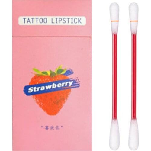 20pcs lipstick cigarette cotton swab cigarette case lip glaze little red book recommended lip dye liquid net red lip gloss
