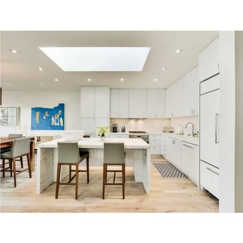 2019 new design hot sales China kitchen cabinets plywood carcas high gloss lacquere furniture modular kitchen unit