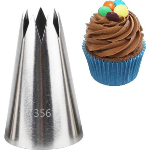 #356 Cake Decorating Tools Big Stainless Steel Icing Piping Cream Nozzles Bakeware Pastry Tips