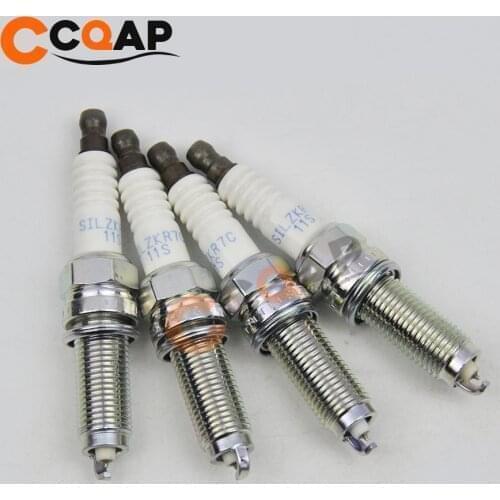 4pcs/lot High Quality 12290-R1A-H01 SPARK PLUG SILZKR7C11S SILZKR7C-11S 12290R1AH01 For Honda Accord
