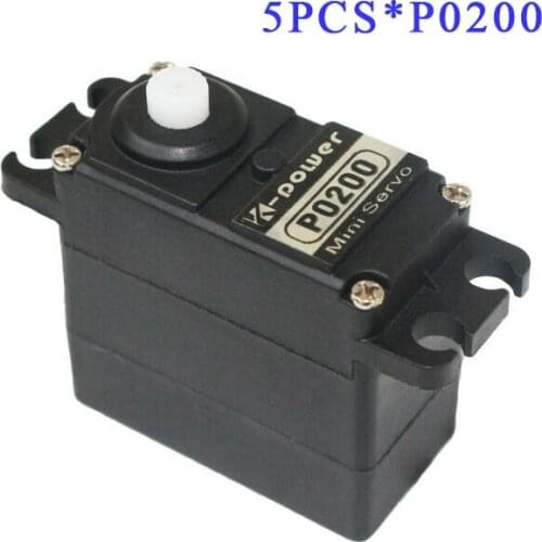 5PCS K-power P0200 Analog Servo 3kg JR plug Plastic Gear servo Standard size servo for RC Model part
