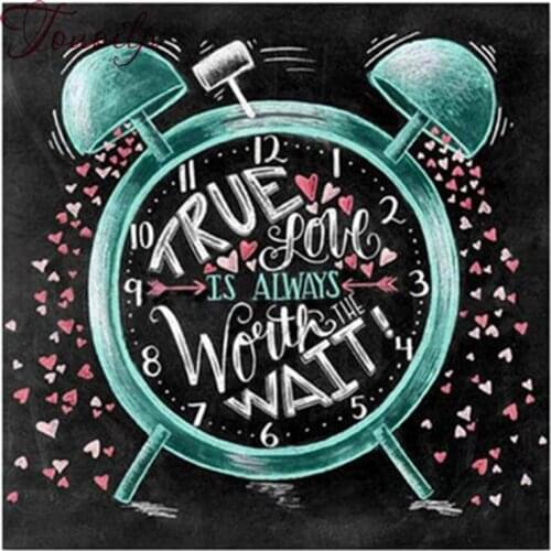 5d Diamond Embroidery True Love Is Always Worth square&round Diamond painting Cross Stitch Picture of Rhinestones Diamond Mosaic