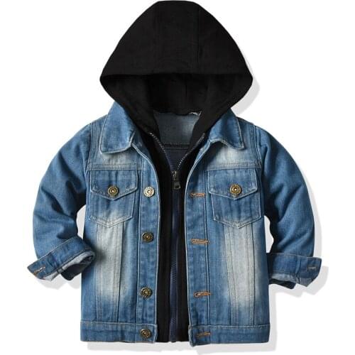 Top Spring Autumn Kids Casual Jacket Girls Jeans Coats Little Boys Girls Denim Outerwear Costume