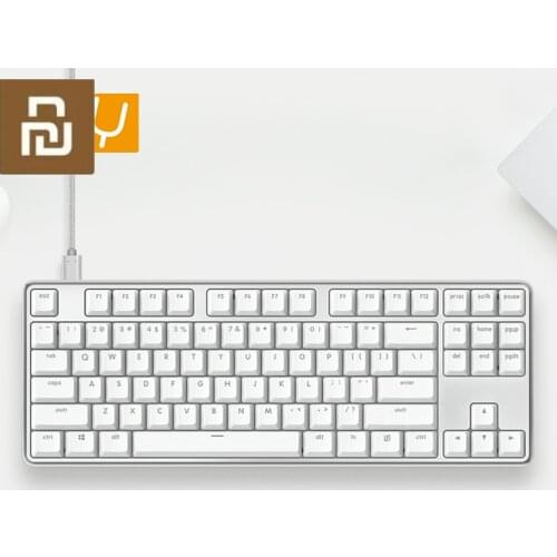 Original Youpin Keyboard Yuemi Pro MK02 87 Keys NKRO Cherry Switch Detachable Aluminium Alloy USB Wired Mechanical Keyboard