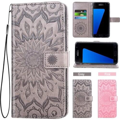 Flip Cover Leather Wallet Phone Case For Samsung Galaxy S7 S 7 7S Edge S7p SamsungS7case SamsungS7 7edge GalaxyS7 SM G930 G935