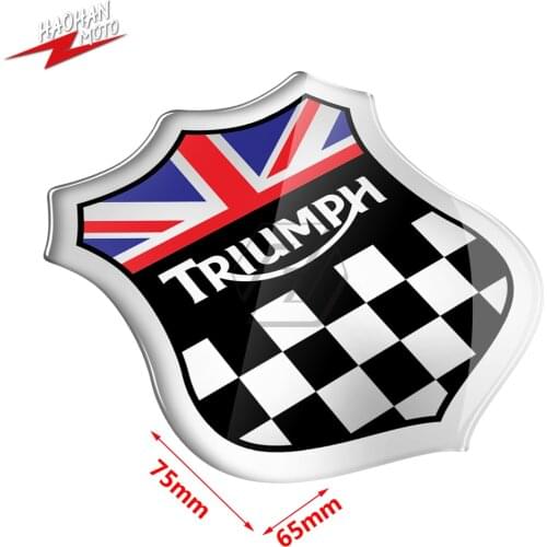 For Triumph 675 765 Tiger 800 900 1200 Street Twin Speed Triple RS 3D Motorcycle Union Jack Racing Sticker