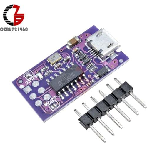 ATtiny44 Programmer Module 5V Micro USB Tiny AVR ISP ATTiny45 ATTiny85 USBTinyISP for Arduino IDE Bootloader ISP Microcontroller