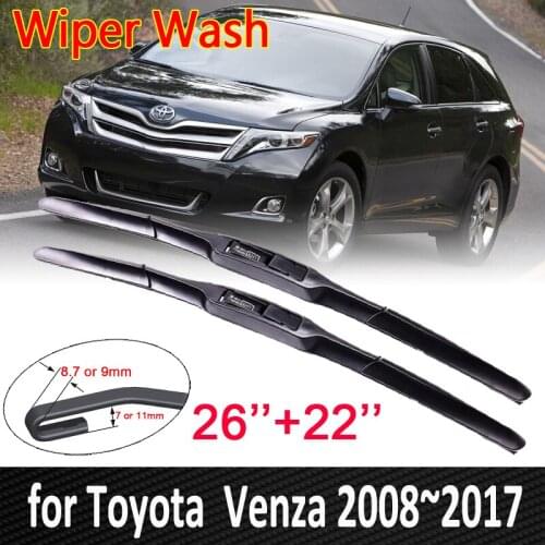 For Toyota Venza 2008~2017 AV10 Car Wiper Blade Windscreen Windshield Brushes Car Accessories 2009 2010 2011 2012 2013 2014 2015