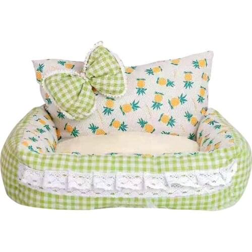 Super Comfy Princess Dog Bed Sofa High-grade Pet Kennel House Mat for Small Dogs Cat Litter Nest Teddy Chihuahua Bench Puppy Bed