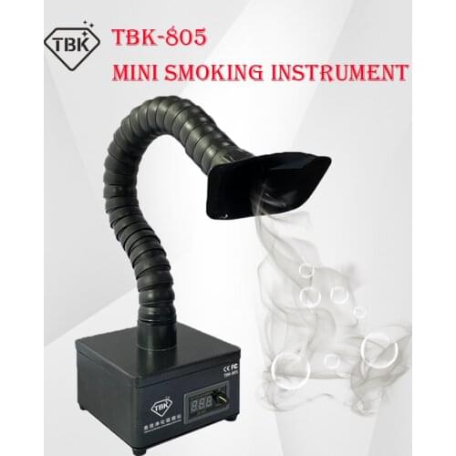TBK-638/805 Mini Efficient Purification Smoking Instrument Soldering Cleaner Fume Extractor Air Cleaner With LED Light