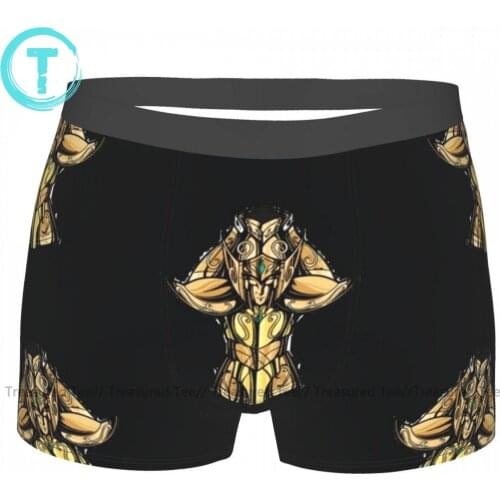 Knights Of The Zodiac Underwear Pouch Hot Polyester Trunk Design Breathable Teen Boxer Brief