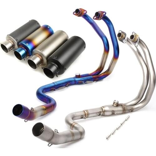 Universal Motorcycle Exhaust For KAWASAKI Ninja 250 Z250 Exhaust System Racing Silencer Header Pipe 2013-2016
