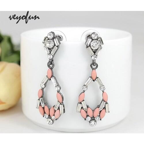 Veyofun Cute Hollow Acrylic Drop Earrings Trendy Dangle Earrings for Women Fashion Jewelry Gift Wholesale
