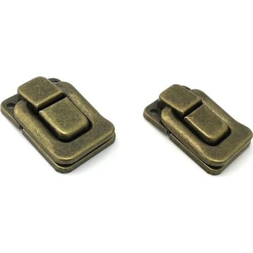 Vintage Lock Antique Metal Jewelry Chest Box Gift Box Suitcase Case Buckles Toggle Hasp Clasp Furniture Hardware