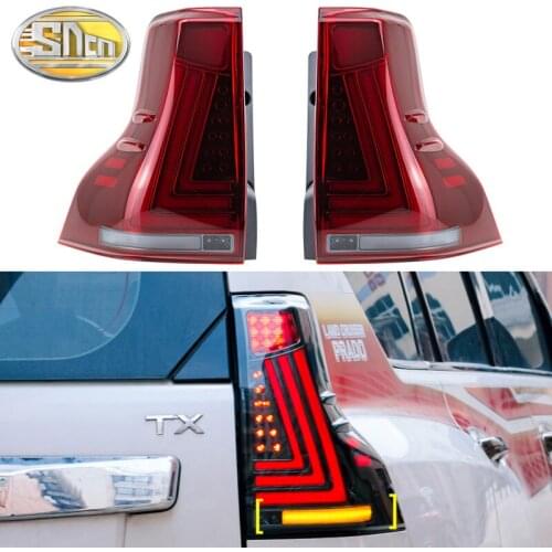 Rear Running Light + Brake + Reverse + Dynamic Turn Signal Car LED Taillight Tail Light For Toyota Land Cruiser Prado 2009-2020