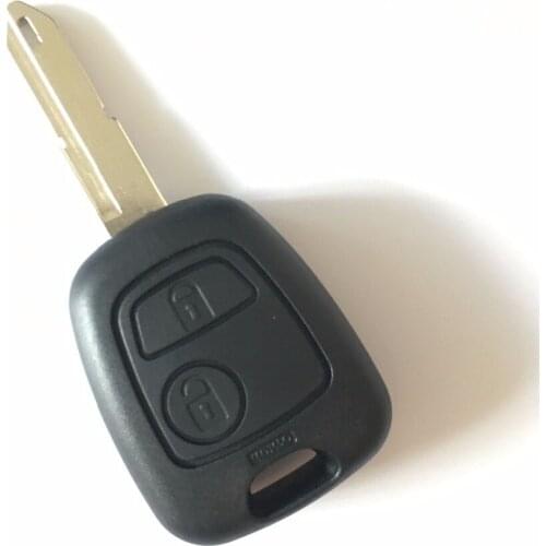 Replacement Remote Key Case Shell Entry Fob 2 Buttons Uucut Blade Key Shell Case For Peugeot 106 206 306 406