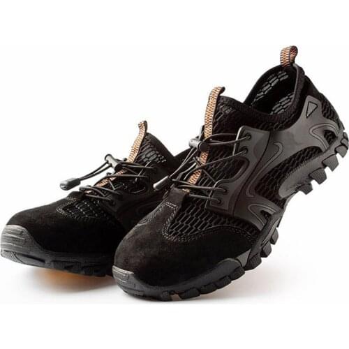 Safety Shoes Cap Steel Toe Protective Shoes Work Shoes Beef Tendon Soles Anti-smash Resistance Puncture Resistance LX007