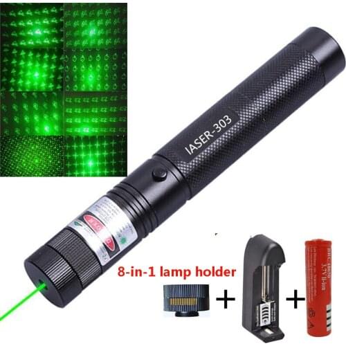 Green laser pointer high-power burning red light powerful hunting accessories cat toy 10000m long-range radiation laser sight