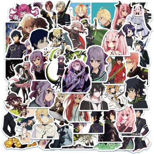 10/30/50PCS New End Seraph Sticker Cartoon Anime Luggage Notebook Decoration Water Cup Helmet Sticker Waterproof Sticker