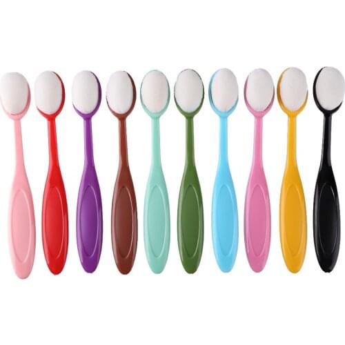 10pcs Colorful Ink Brush Smooth Blending Brushes Drawing Painting Flat Brushes Kit For DIY Scrapbooking Cards Making Ink Tools