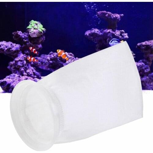 100/150/200um PP Aquarium Filter Bag Fish Tank Filter Mesh Net Sump Micron Sock Pouch Bags Aquarium Supplies Pet Products