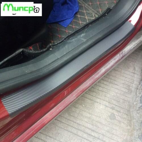 4 pcs. Car Carbon fiber sticker Stickers Threshold Cover Anti Scratch Sticker for Mercedes-Benz all class A B C E S G M ML CL