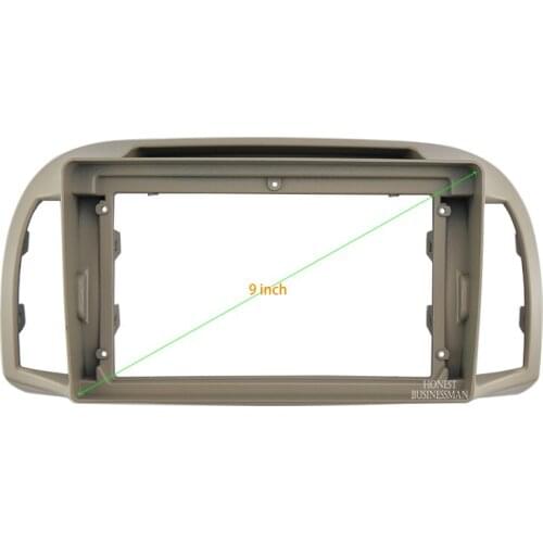 9 INCH Car Audio Frame GPS Navigation Fascia Panel Car dvd Plastic Frame Fascia is suitable for 2002-2010 NISSAN MARCH