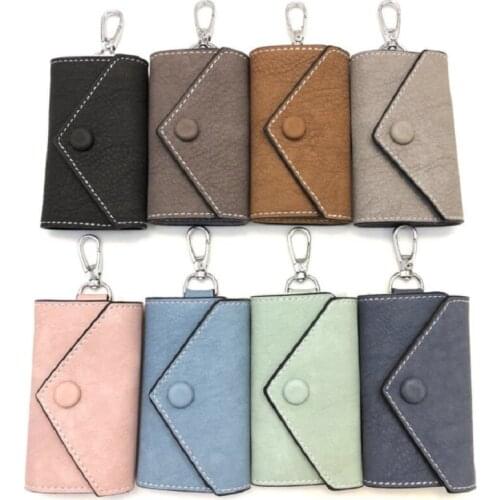 Genuine Leather Car Key Case Mens Key Case Fashion Womens Household Leather Key Bag