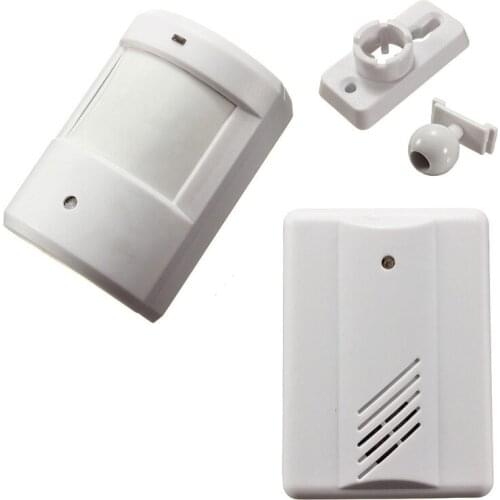 Digital Wireless Doorbell Driveway Garage Motion Sensor Alarm Infrared Wireless Alarm System with Mount Door Bell