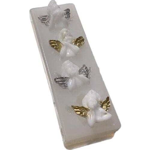 Baby Angel Wing Love Silicone Resin Mold Epoxy Resin DIY Jewelry Making Tools 652B