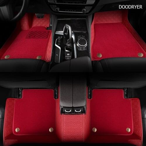 DOODRYER custom leather car floor mats for Lincoln all models Navigator MKZ MKS MKC MKX MKT car mats accessories auto styling