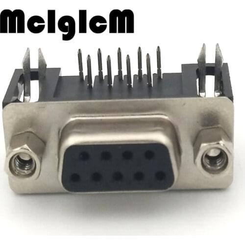 H033-03 100pcs/lot Serial Port Connector RS232 DR9 9Pin Adapter Female Special Promotions Free shipping