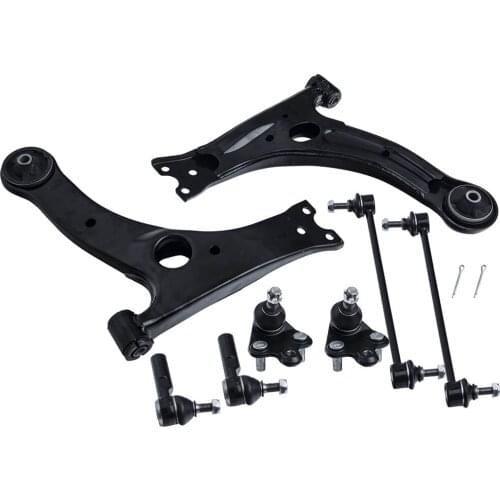 8Pcs Suspension Kit For Toyota Matrix 2003 - 2008 All Models Front Lower Control Arms