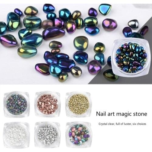 Nail Art Magic Stone Nail 3D Crystal Stone Nail Art Deco Diy Design Manicure Diamond Nail Art Mix Size Shiny Nail Stone