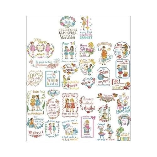 Little Girl in the Garden 2 Needlework,For Embroidery,DIY 14CT Unprinted Arts Cross stitch kits Set Cross-Stitching Home Decor