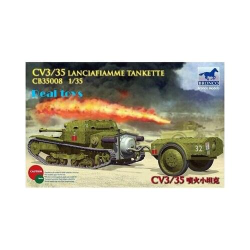 Bronco model CB35008 1/35 Italian CV3/35 Lanciafiamme Tankette plastic model kit
